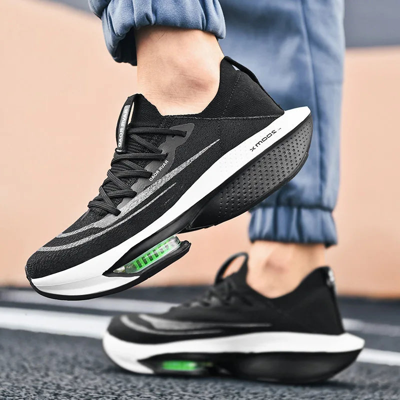 2025 New Men's Air Cushion Running Shoes Breathable Mesh Shock Absorption Marathon Athletic Unisex Couple Fashion Sneakers